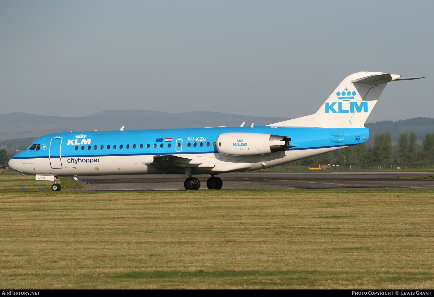 Aircraft Photo of PH-KZU | Fokker 70 (F28-0070) | KLM Cityhopper | AirHistory.net #264818