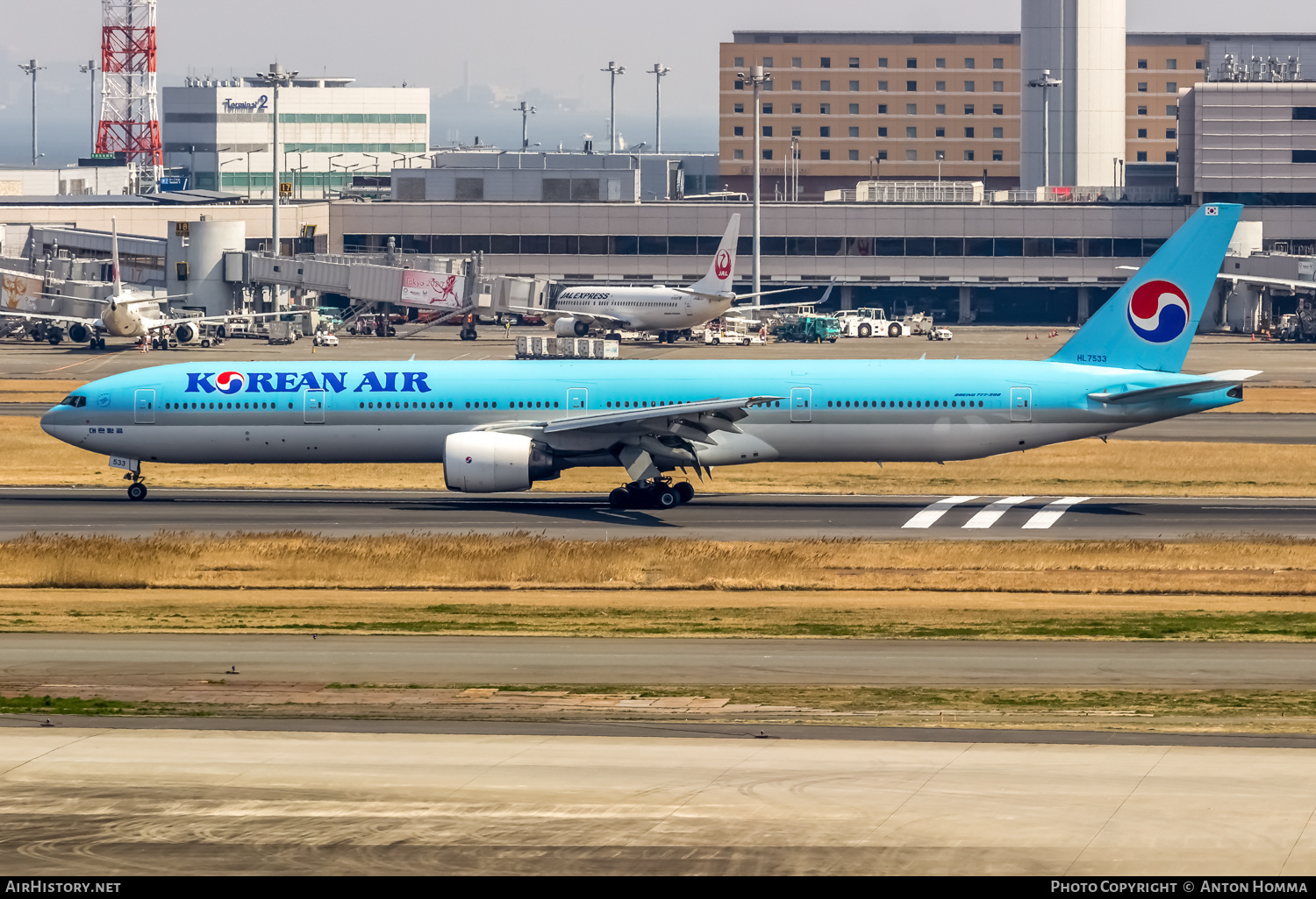 Aircraft Photo of HL7533 | Boeing 777-3B5 | Korean Air | AirHistory.net #264827