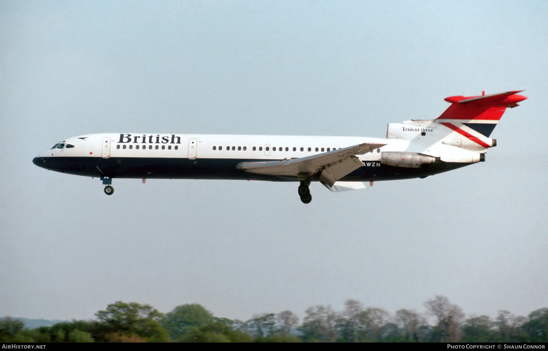 Aircraft Photo of G-AWZN | Hawker Siddeley HS-121 Trident 3B | British Airways | AirHistory.net #264847