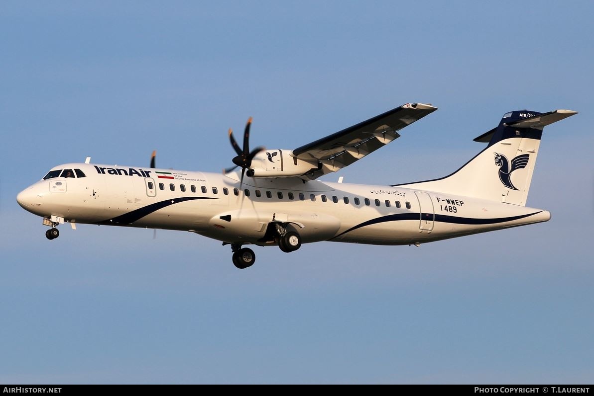 Aircraft Photo of F-WWEP | ATR ATR-72-600 (ATR-72-212A) | Iran Air | AirHistory.net #264861