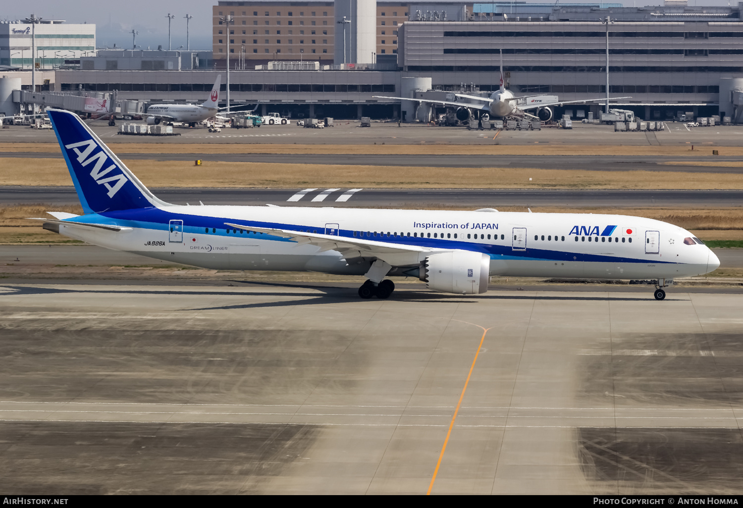 Aircraft Photo of JA886A | Boeing 787-9 Dreamliner | All Nippon Airways - ANA | AirHistory.net #264869