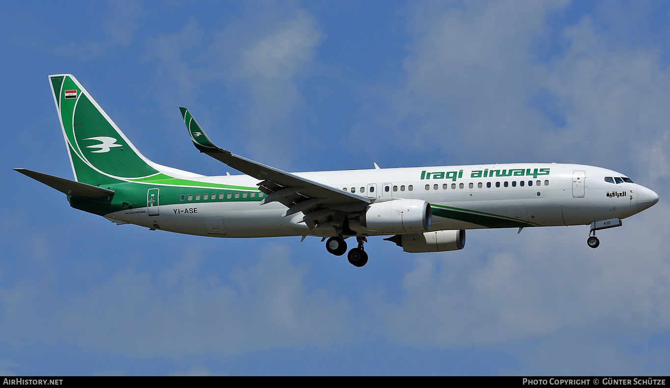 Aircraft Photo of YI-ASE | Boeing 737-81Z | Iraqi Airways | AirHistory.net #264903