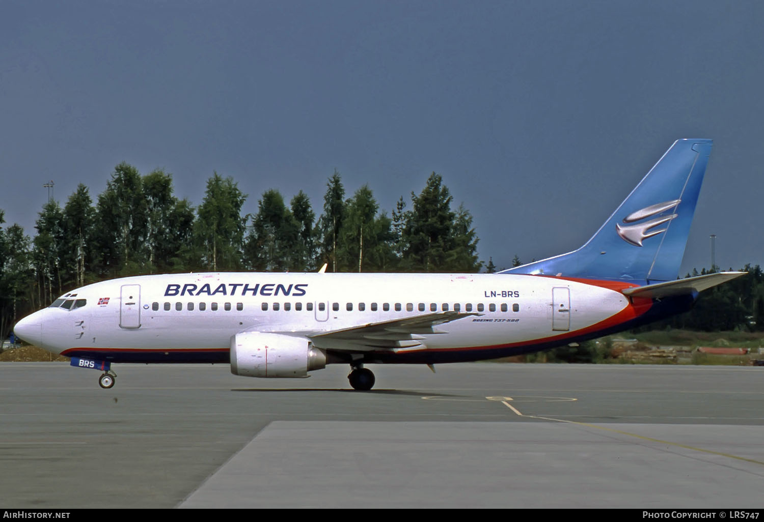 Aircraft Photo of LN-BRS | Boeing 737-505 | Braathens | AirHistory.net #264940