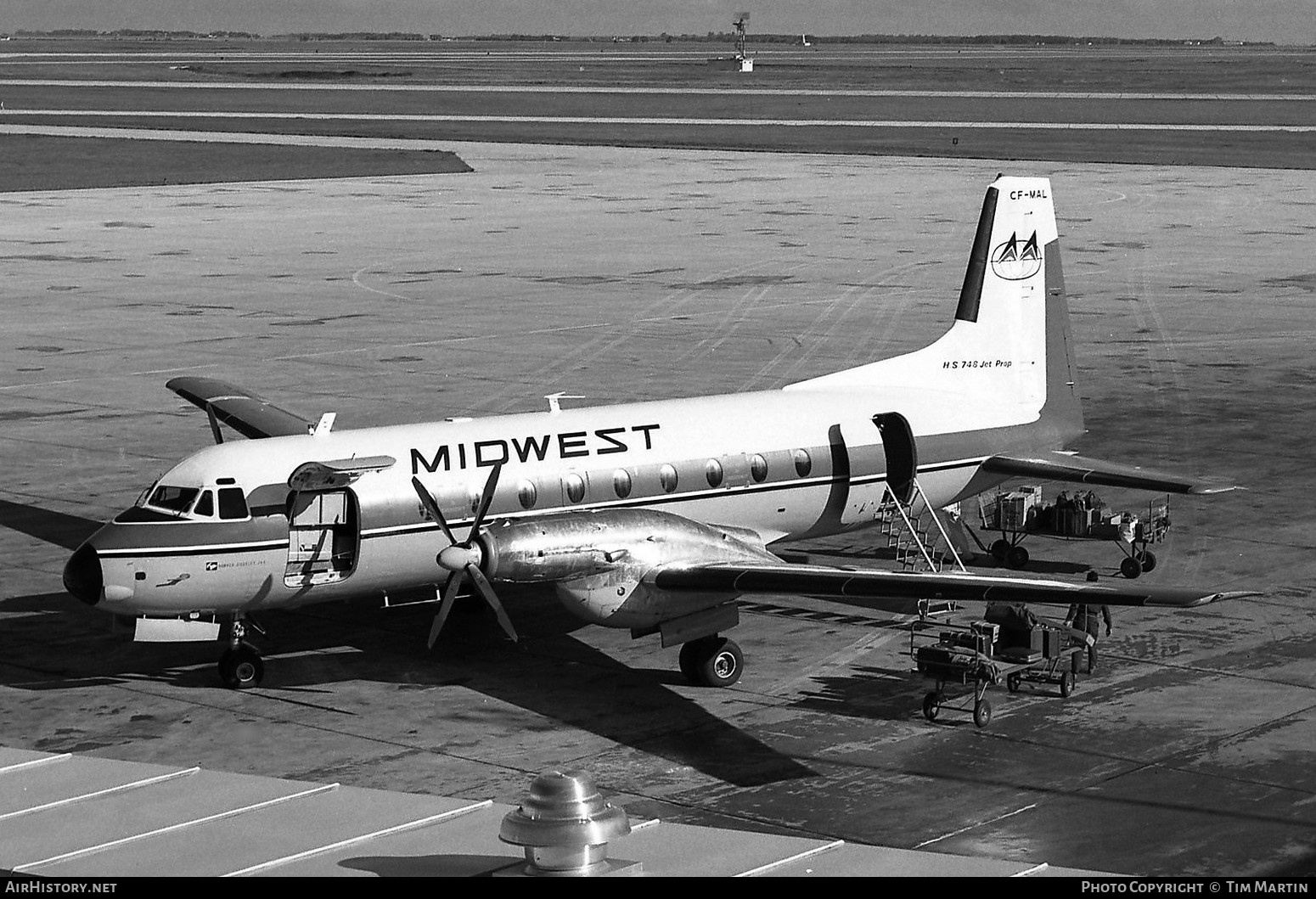 Aircraft Photo of CF-MAL | Hawker Siddeley HS-748 Srs2/222 | Midwest Aviation | AirHistory.net #264989