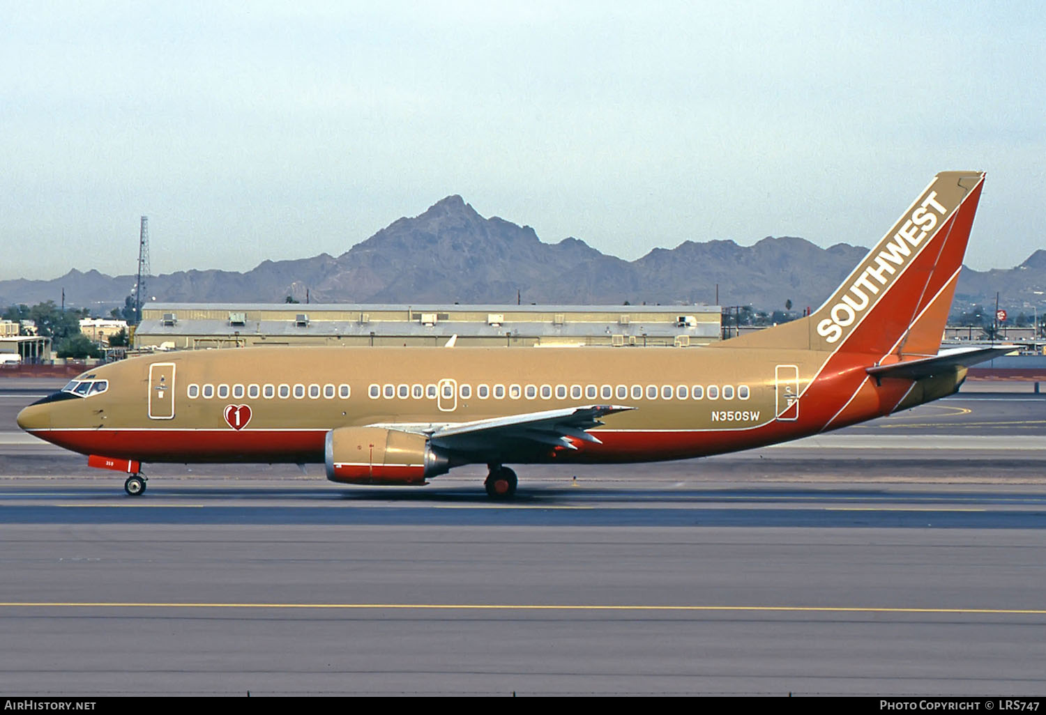 Aircraft Photo of N350SW | Boeing 737-3H4 | Southwest Airlines | AirHistory.net #264996
