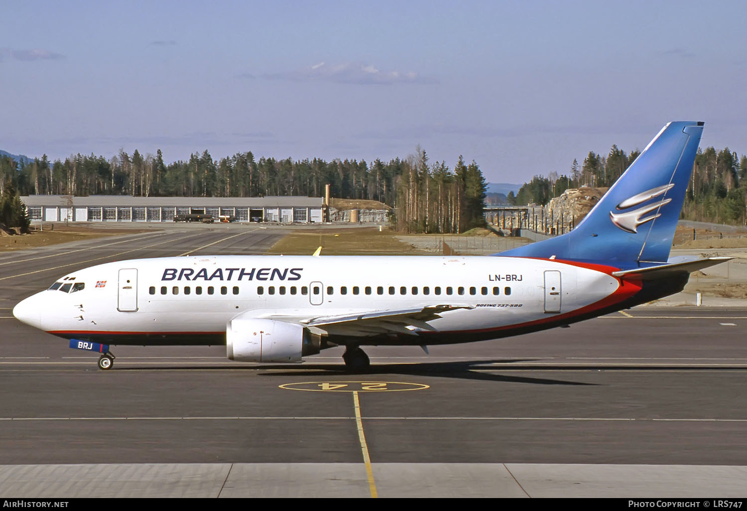 Aircraft Photo of LN-BRJ | Boeing 737-505 | Braathens | AirHistory.net #265045