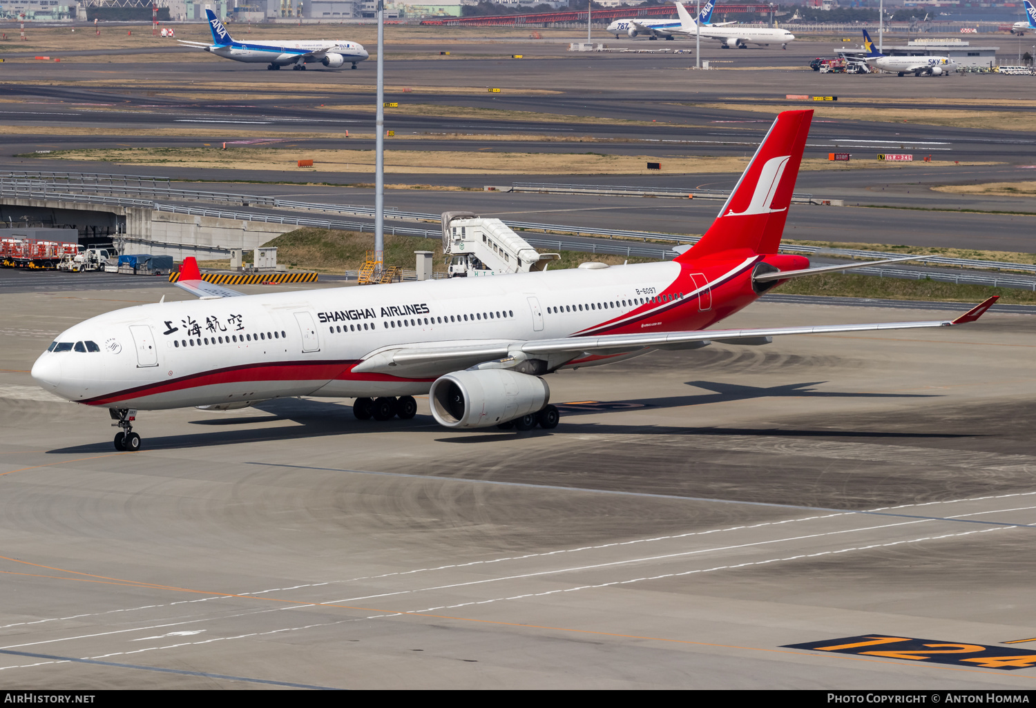 Aircraft Photo of B-6097 | Airbus A330-343E | Shanghai Airlines | AirHistory.net #265065