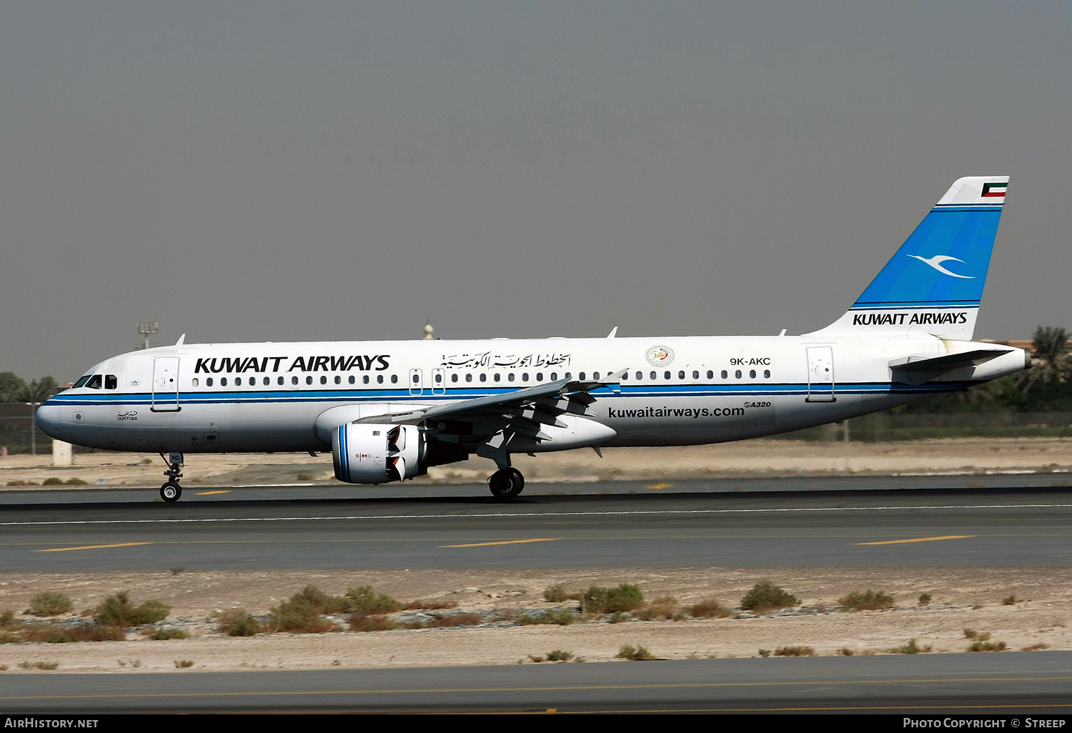 Aircraft Photo of 9K-AKC | Airbus A320-212 | Kuwait Airways | AirHistory.net #265108