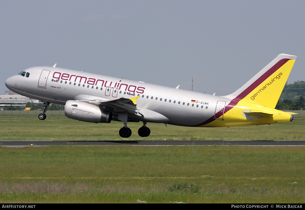 Aircraft Photo of D-AGWK | Airbus A319-132 | Germanwings | AirHistory.net #265187