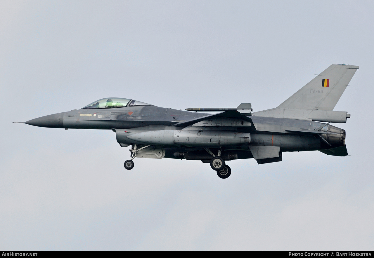 Aircraft Photo of FA-83 | General Dynamics F-16AM Fighting Falcon | Belgium - Air Force | AirHistory.net #265404