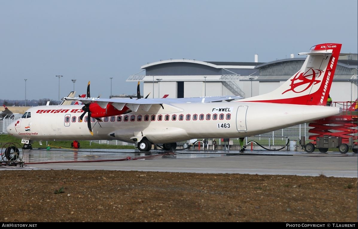 Aircraft Photo of F-WWEL | ATR ATR-72-600 (ATR-72-212A) | Alliance Air | AirHistory.net #265435