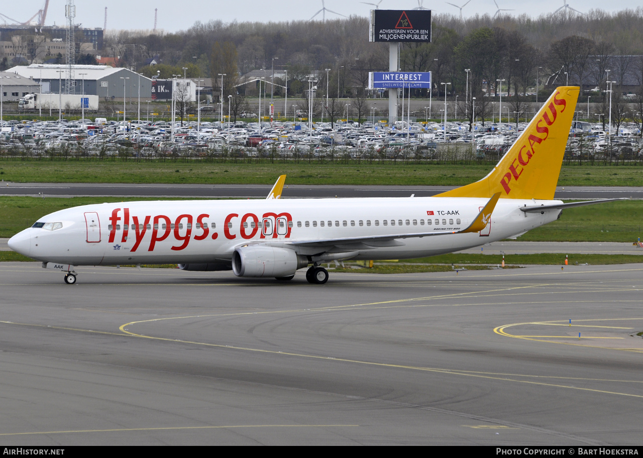 Aircraft Photo of TC-AAK | Boeing 737-8FH | Pegasus Airlines | AirHistory.net #265563