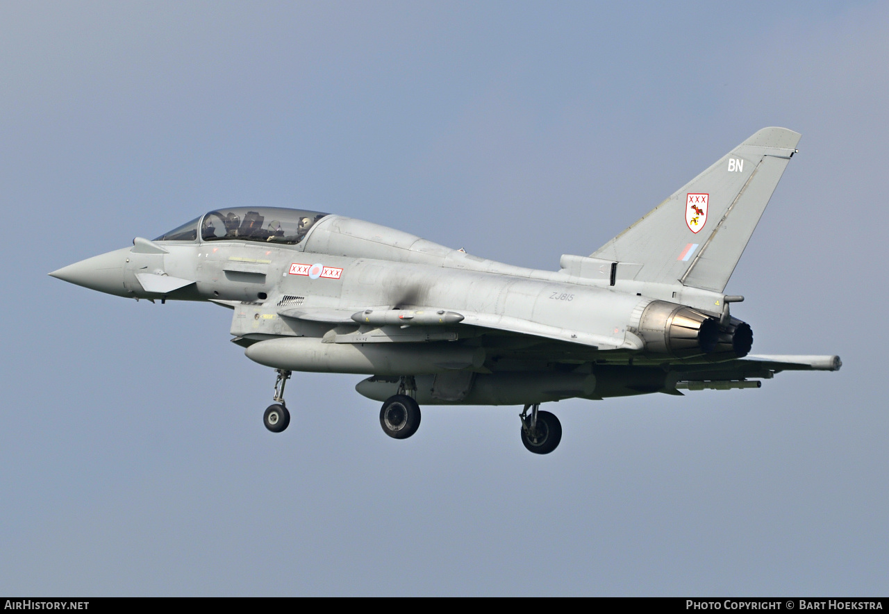Aircraft Photo of ZJ815 | Eurofighter EF-2000 Typhoon T3 | UK - Air Force | AirHistory.net #265576