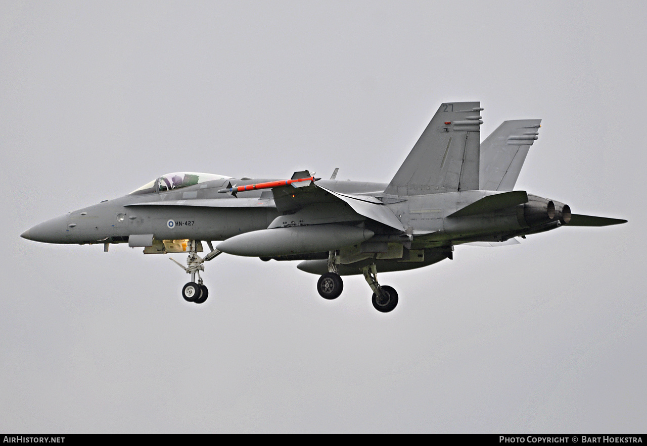 Aircraft Photo of HN-427 | McDonnell Douglas F/A-18C Hornet | Finland - Air Force | AirHistory.net #265585