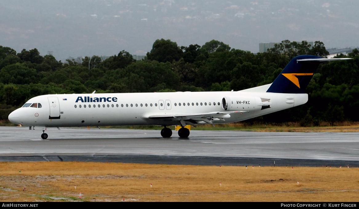 Aircraft Photo of VH-FKC | Fokker 100 (F28-0100) | Alliance Airlines | AirHistory.net #265597
