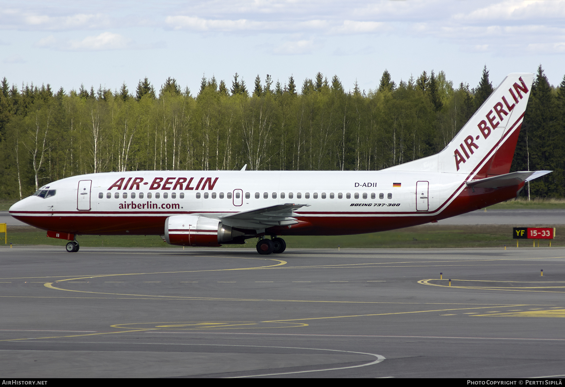 Aircraft Photo of D-ADII | Boeing 737-329 | Air Berlin | AirHistory.net #265628