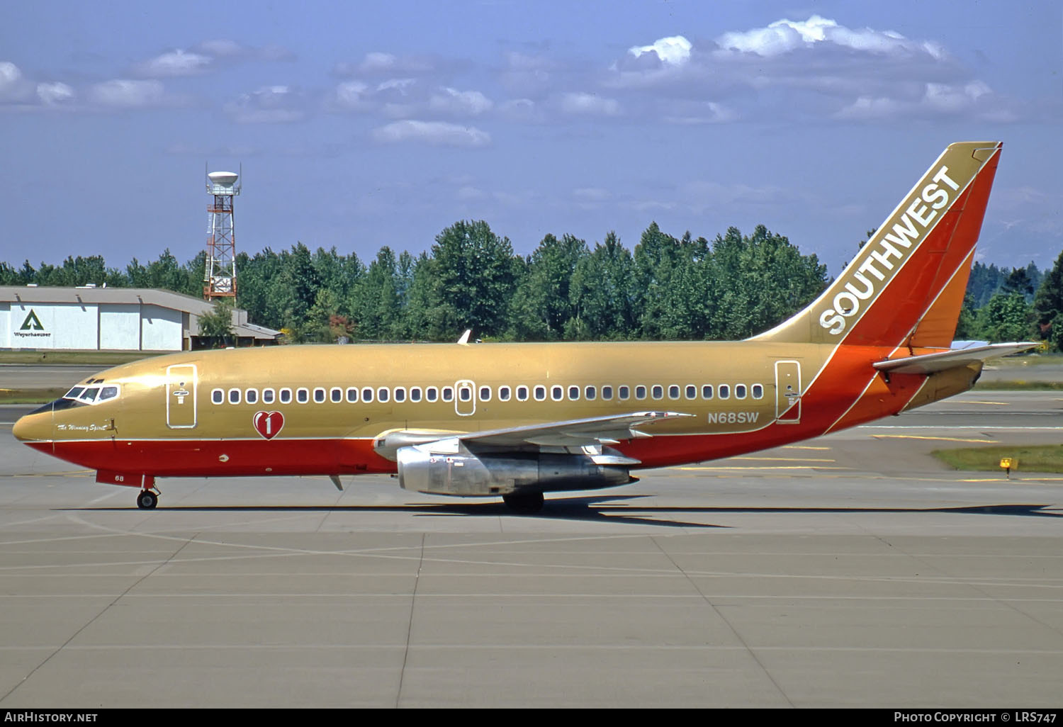 Aircraft Photo of N68SW | Boeing 737-2H4/Adv | Southwest Airlines | AirHistory.net #265648