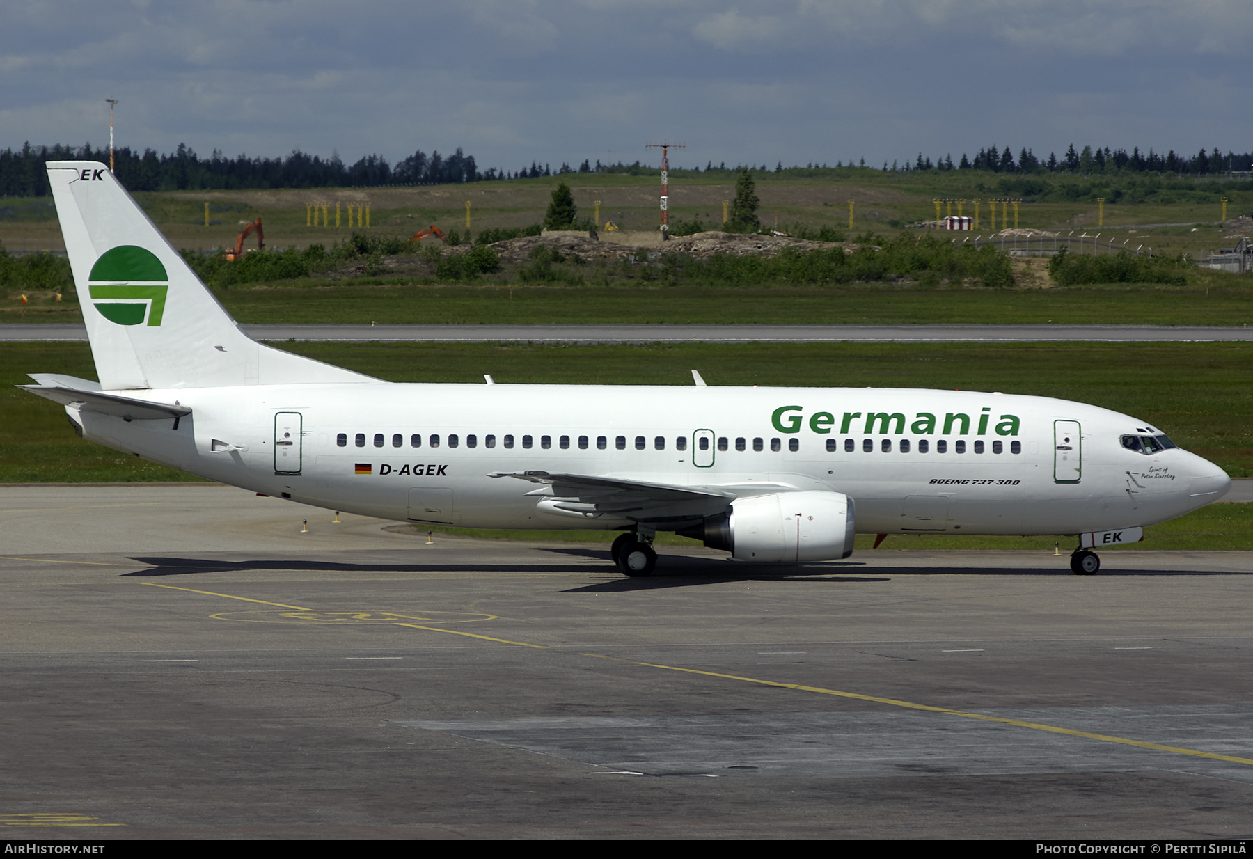 Aircraft Photo of D-AGEK | Boeing 737-3M8 | Germania | AirHistory.net #265678