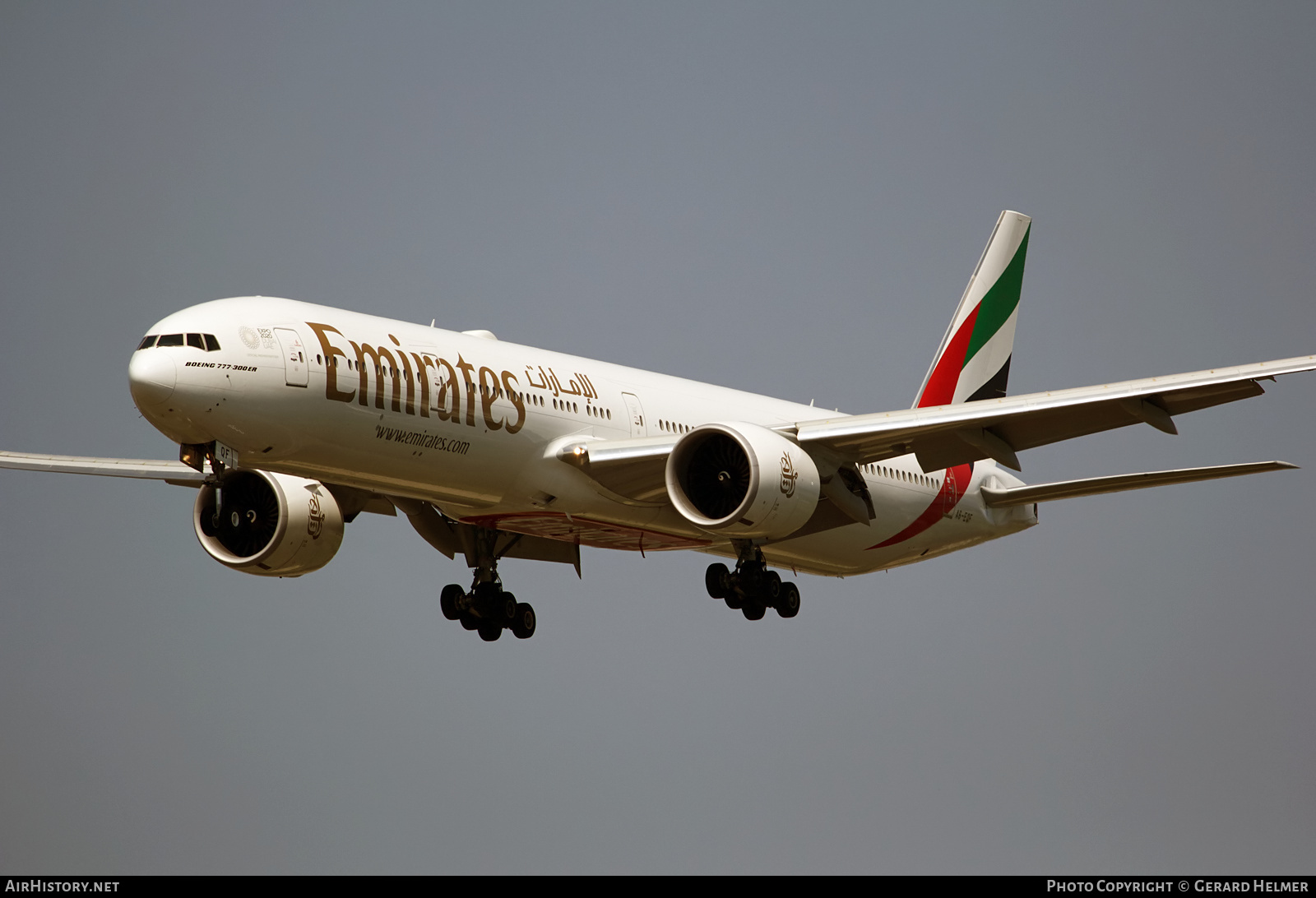 Aircraft Photo of A6-EQF | Boeing 777-300/ER | Emirates | AirHistory.net #265713