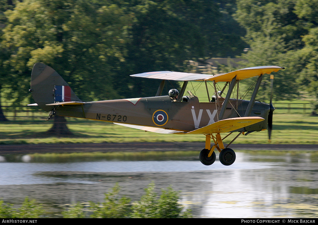 Aircraft Photo of G-BYTN / N-6720 | De Havilland D.H. 82A Tiger Moth II | UK - Air Force | AirHistory.net #265726