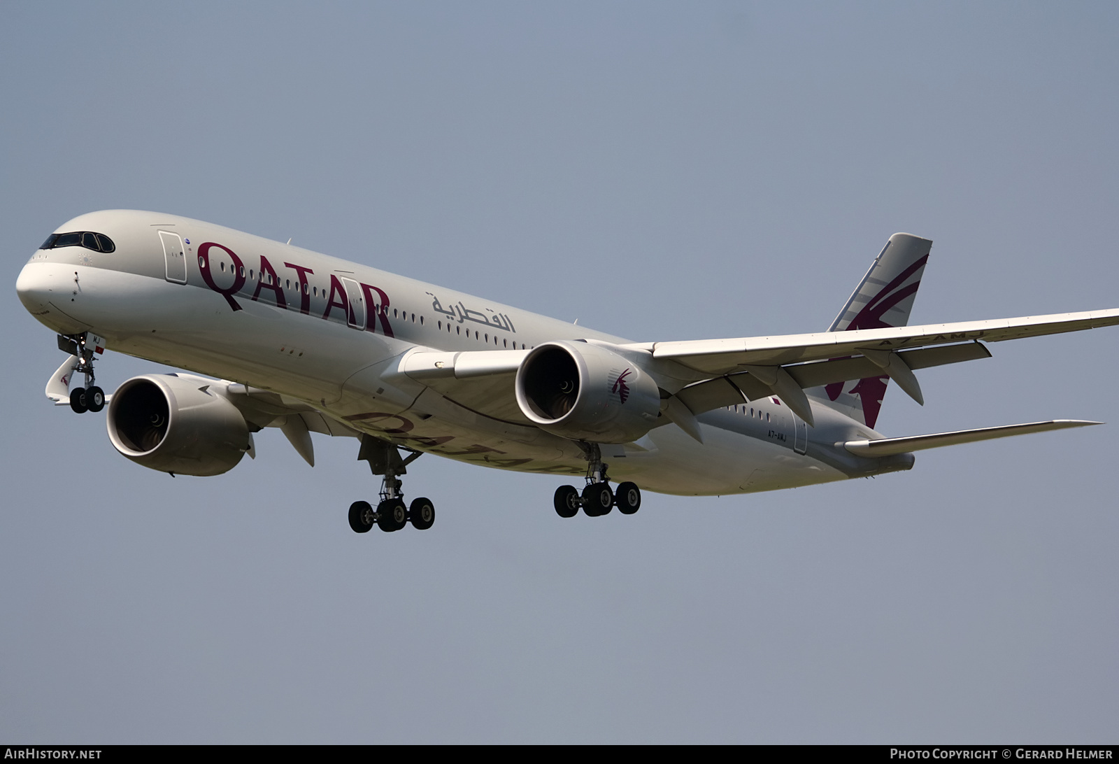 Aircraft Photo of A7-AMJ | Airbus A350-941 | Qatar Airways | AirHistory.net #265727