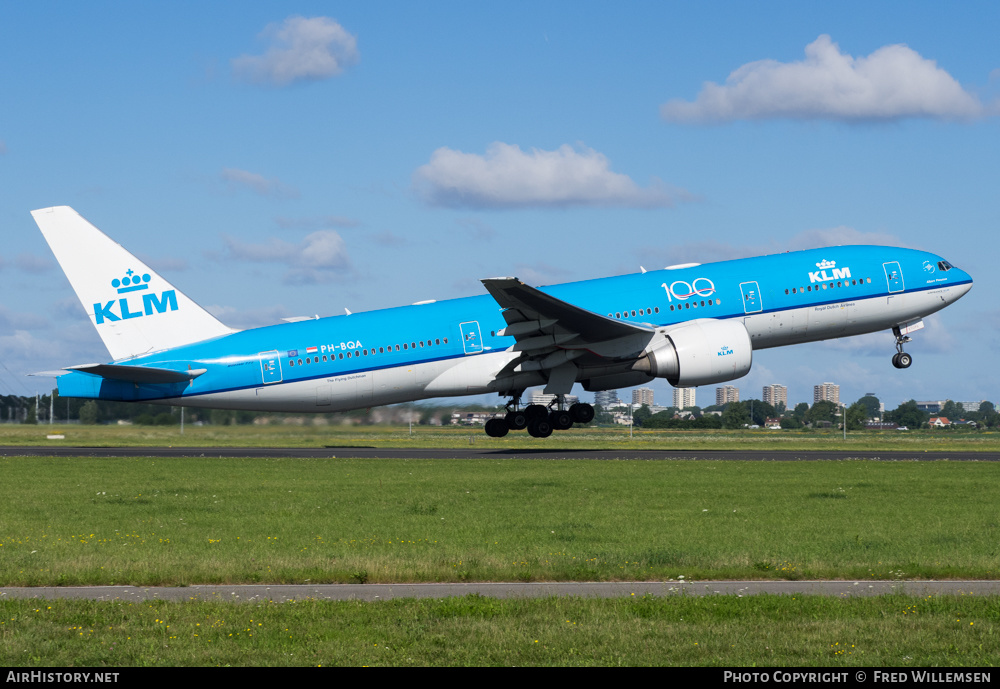 Aircraft Photo of PH-BQA | Boeing 777-206/ER | KLM - Royal Dutch Airlines | AirHistory.net #265786