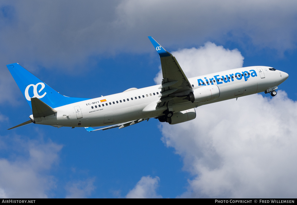 Aircraft Photo of EC-MVY | Boeing 737-800 | Air Europa | AirHistory.net #265805