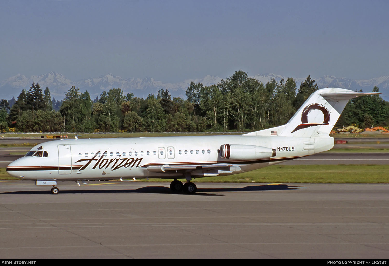 Aircraft Photo of N478US | Fokker F28-4000 Fellowship | Horizon Air | AirHistory.net #265813