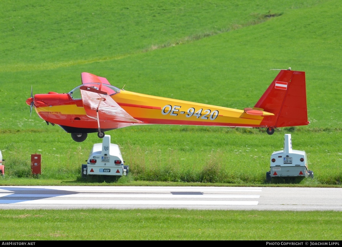 Aircraft Photo of OE-9420 | Scheibe SF-25C Falke 1700 | AirHistory.net #265831