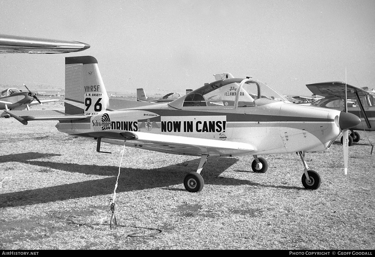 Aircraft Photo of VH-RSF | Victa Airtourer 115 | Royal Aero Club of NSW | AirHistory.net #265852