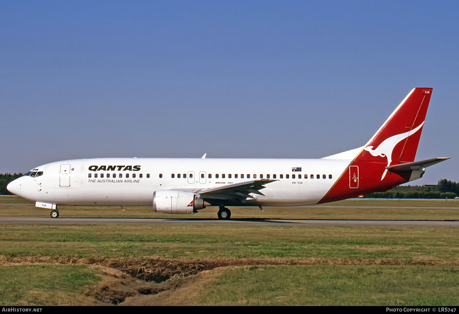 Aircraft Photo of VH-TJK | Boeing 737-476 | Qantas | AirHistory.net #265984