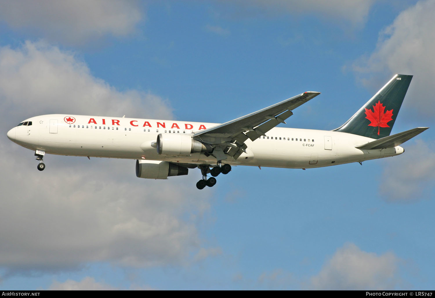 Aircraft Photo of C-FCAF | Boeing 767-375/ER | Air Canada | AirHistory.net #266018