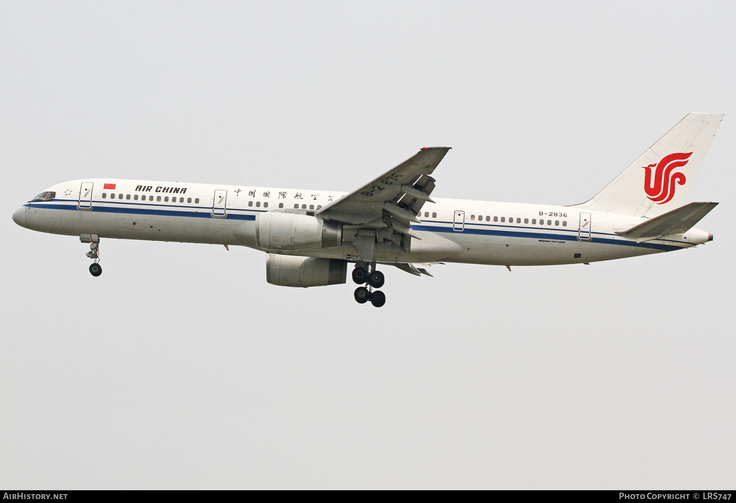 Aircraft Photo of B-2836 | Boeing 757-2Z0 | Air China | AirHistory.net #266029