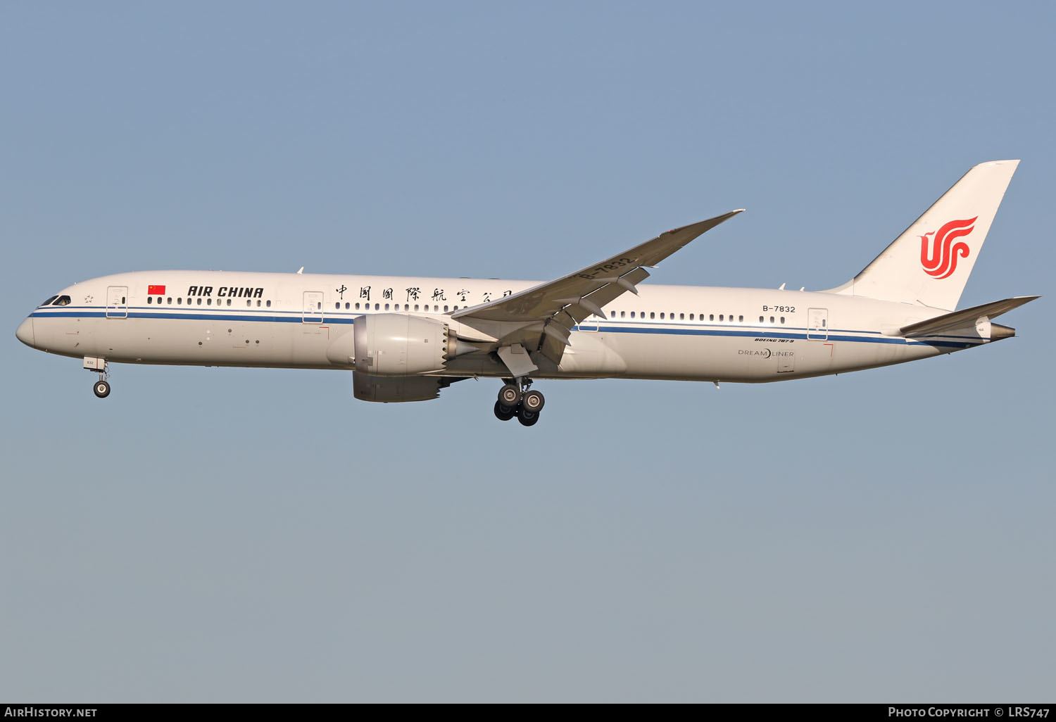 Aircraft Photo of B-7832 | Boeing 787-9 Dreamliner | Air China | AirHistory.net #266032