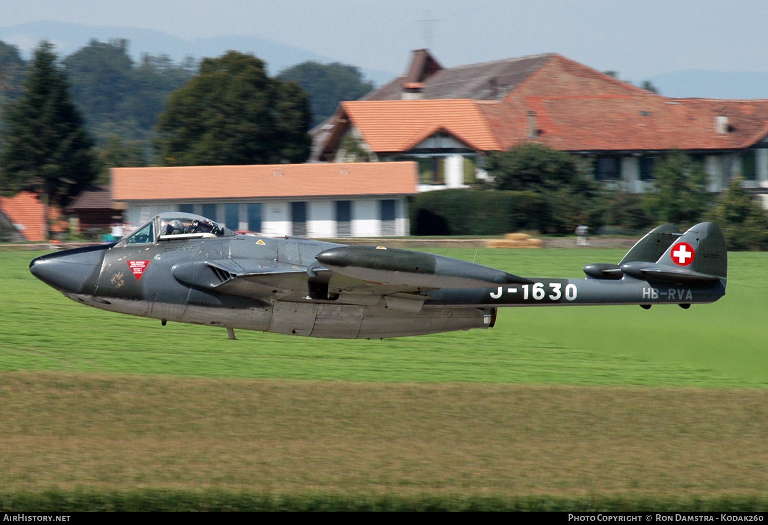 Aircraft Photo of HB-RVA / J-1630 | De Havilland D.H. 112 Venom FB50 | AirHistory.net #266040