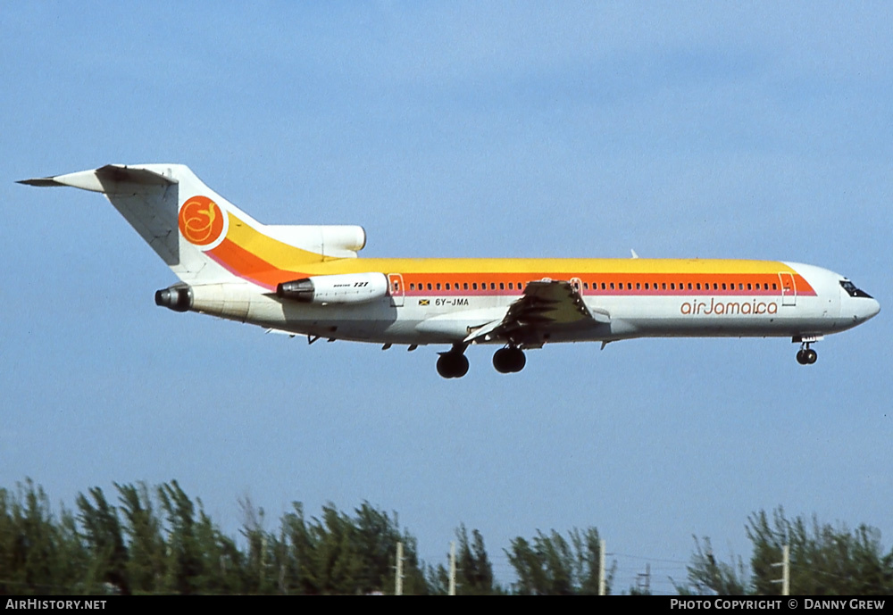 Aircraft Photo of 6Y-JMA | Boeing 727-2J0/Adv | Air Jamaica | AirHistory.net #266058