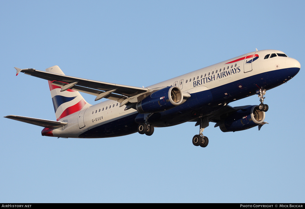 Aircraft Photo of G-EUUV | Airbus A320-232 | British Airways | AirHistory.net #266073