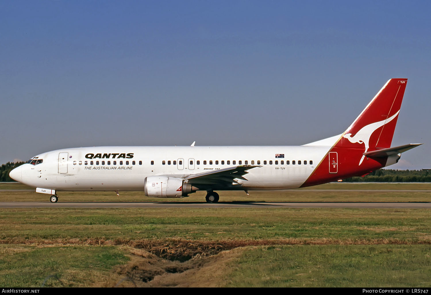 Aircraft Photo of VH-TJV | Boeing 737-4Q8 | Qantas | AirHistory.net #266139