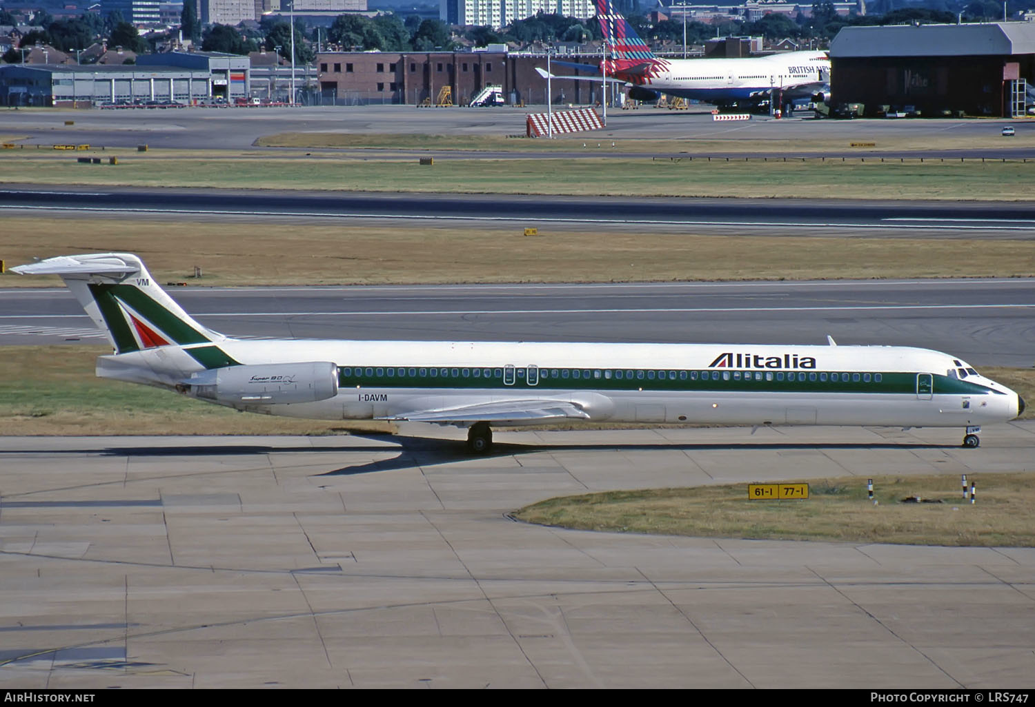 Aircraft Photo of I-DAVM | McDonnell Douglas MD-82 (DC-9-82) | Alitalia | AirHistory.net #266142