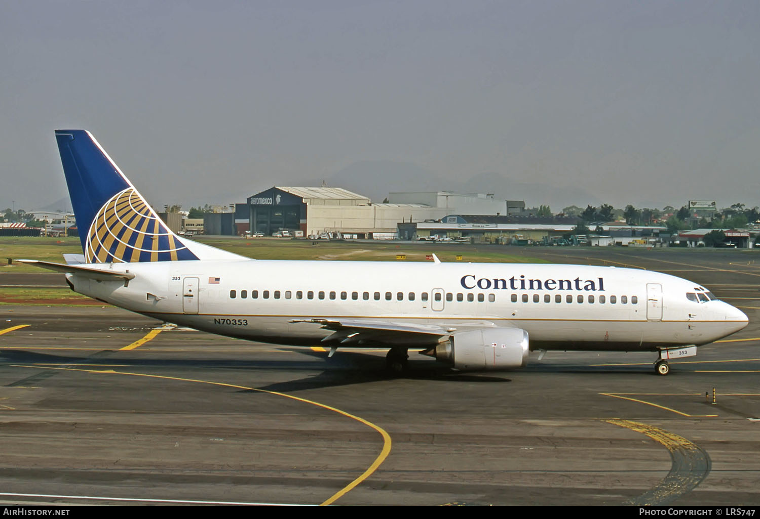 Aircraft Photo of N70353 | Boeing 737-3T0 | Continental Airlines | AirHistory.net #266270
