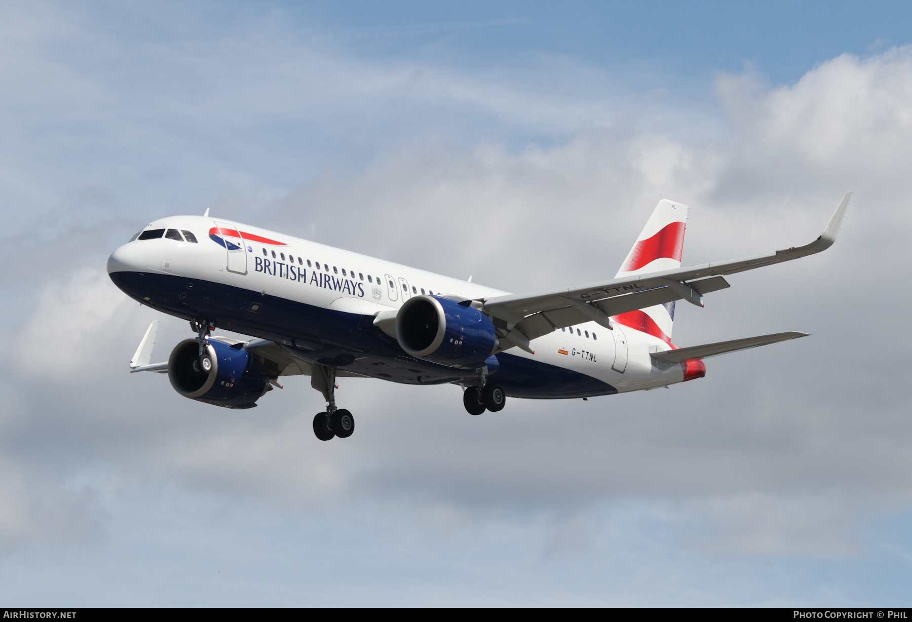 Aircraft Photo of G-TTNL | Airbus A320-251N | British Airways | AirHistory.net #266290