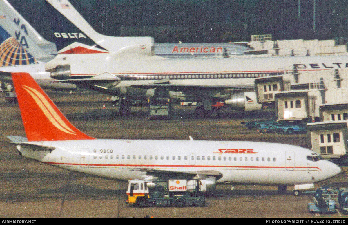 Aircraft Photo of G-SBEB | Boeing 737-204/Adv | Sabre Airways | AirHistory.net #266363