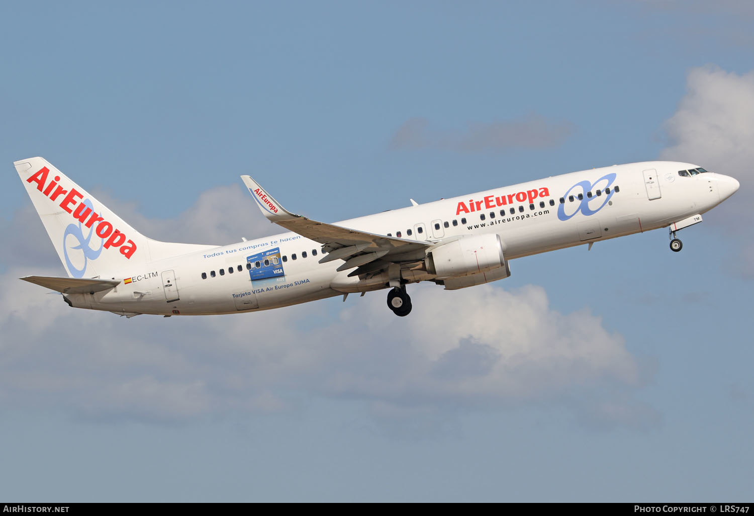 Aircraft Photo of EC-LTM | Boeing 737-85P | Air Europa | AirHistory.net #266371