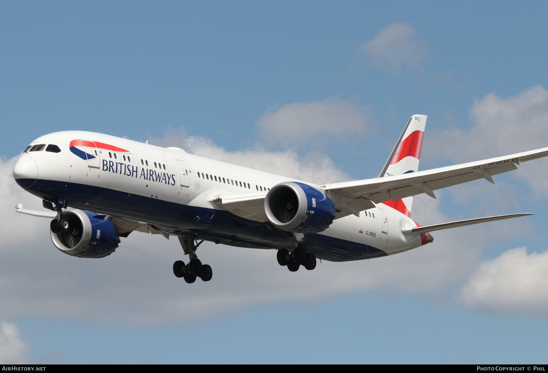 Aircraft Photo of G-ZBKD | Boeing 787-9 Dreamliner | British Airways | AirHistory.net #266468