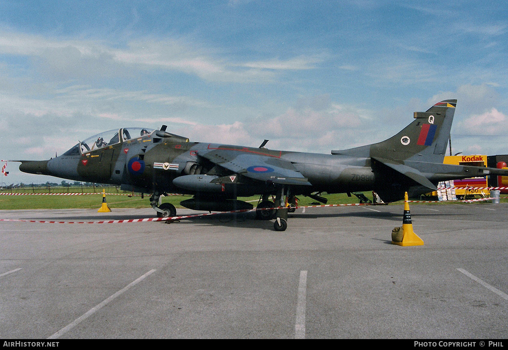 Aircraft Photo of ZD990 | Hawker Siddeley Harrier T4 | UK - Air Force | AirHistory.net #266513
