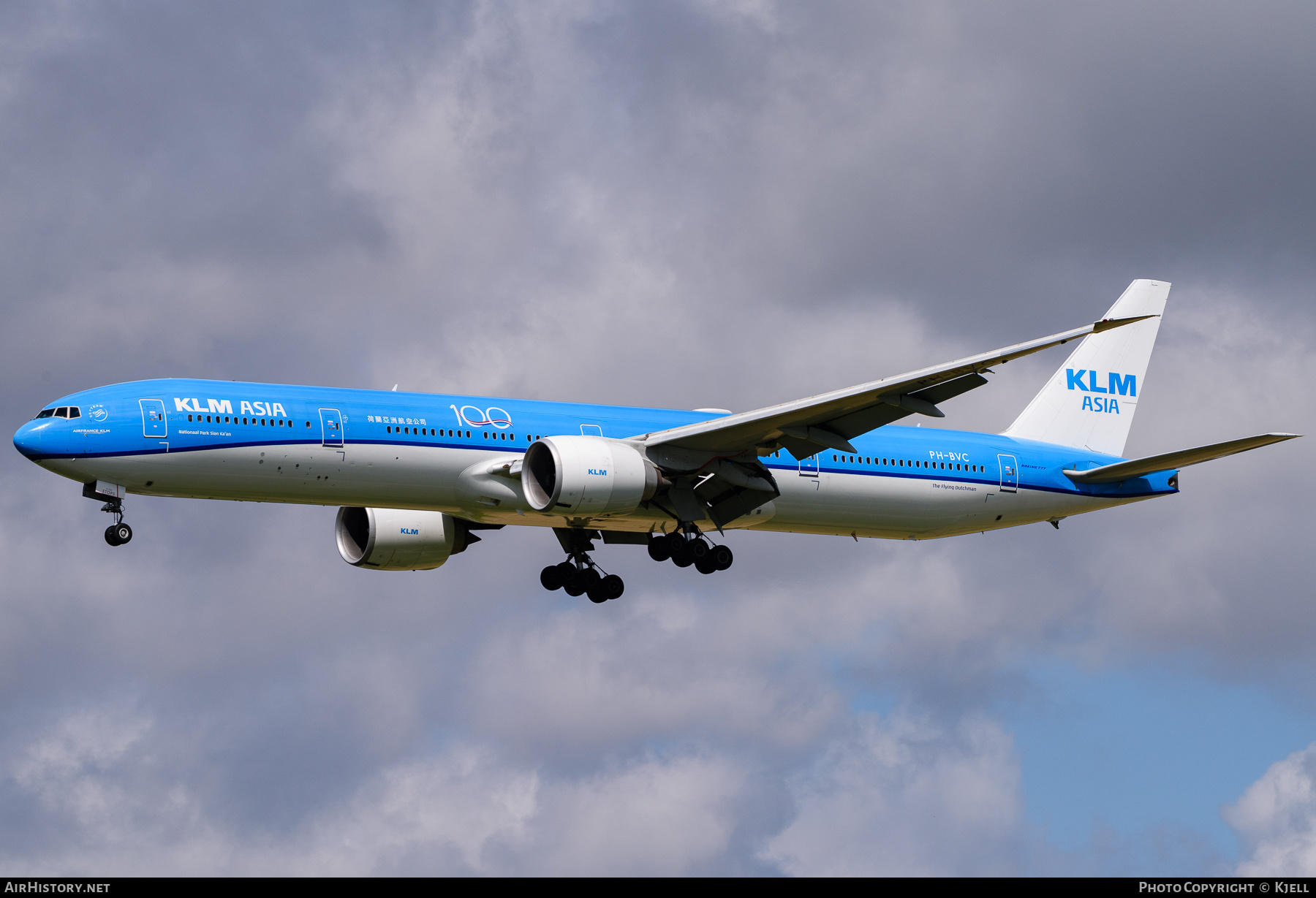 Aircraft Photo of PH-BVC | Boeing 777-306/ER | KLM Asia | AirHistory.net #266530