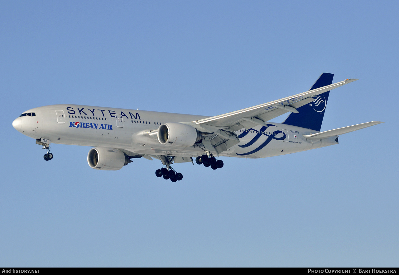 Aircraft Photo of HL7733 | Boeing 777-2B5/ER | Korean Air | AirHistory.net #266703