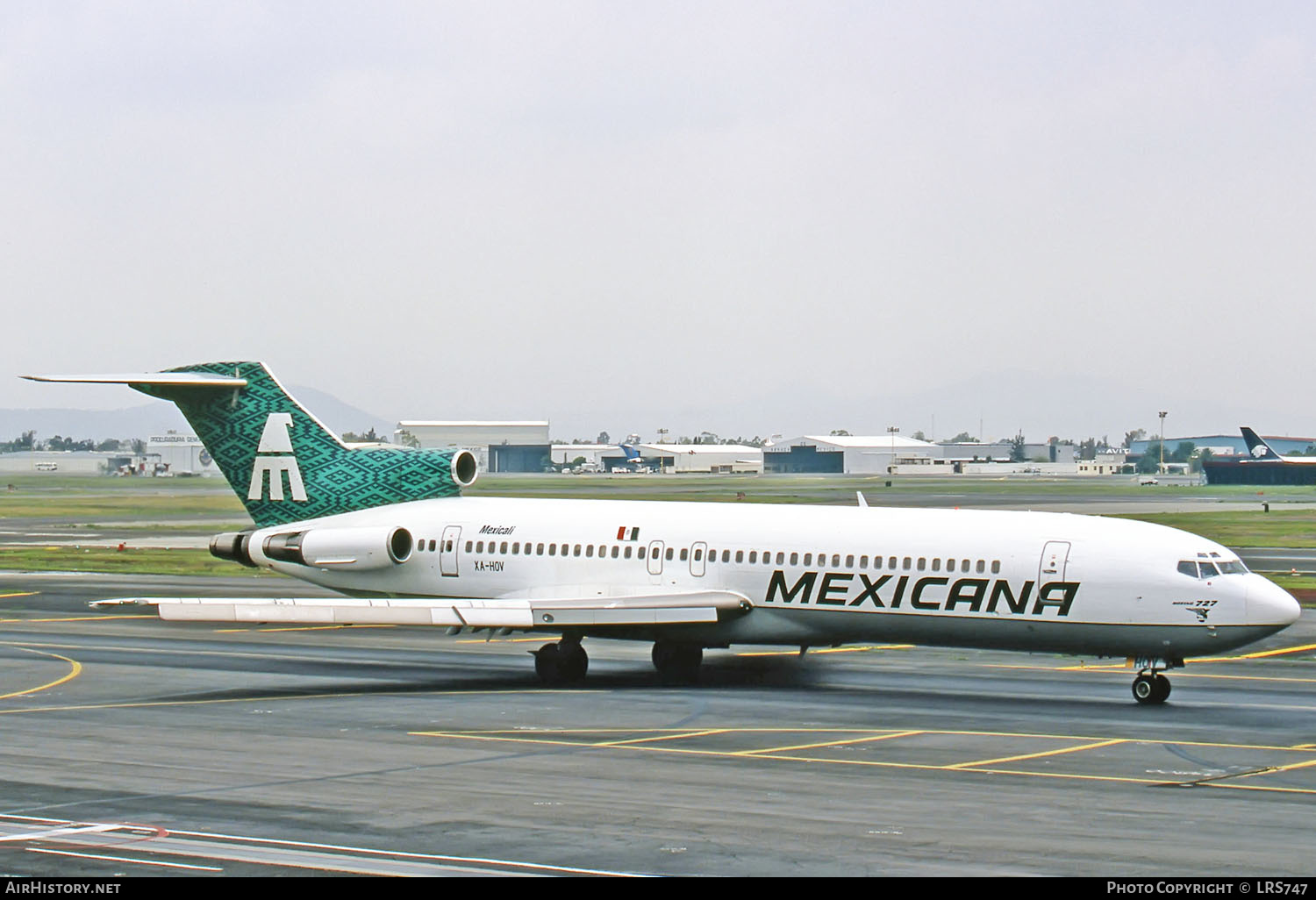 Aircraft Photo of XA-HOV | Boeing 727-264/Adv | Mexicana | AirHistory.net #266760