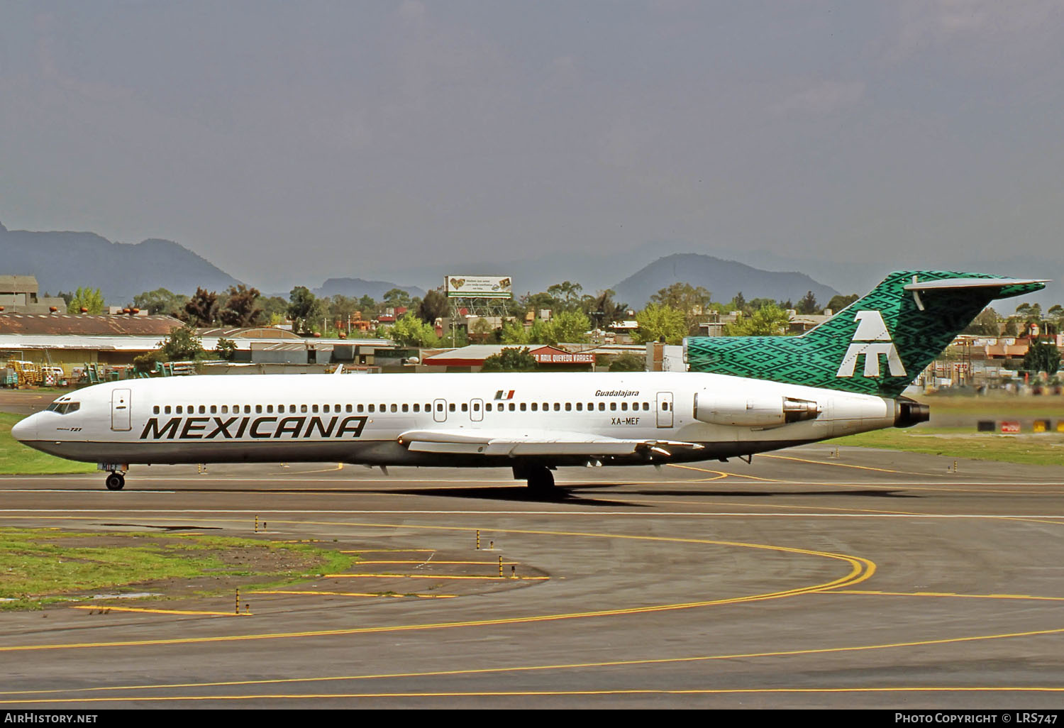 Aircraft Photo of XA-MEF | Boeing 727-264/Adv | Mexicana | AirHistory.net #266800