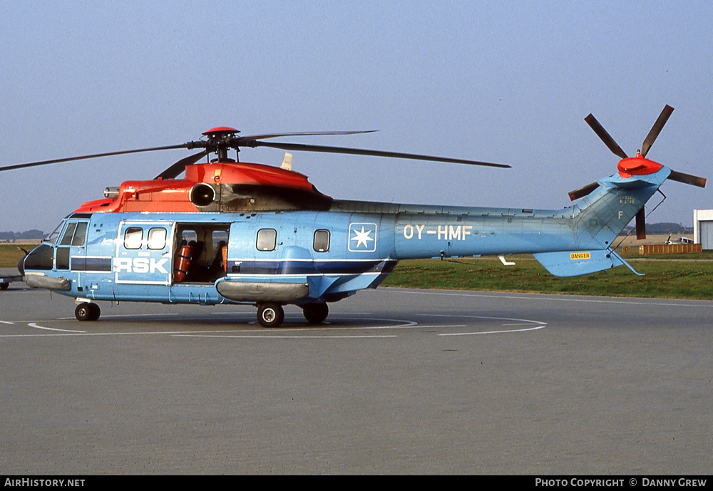 Aircraft Photo of OY-HMF | Aerospatiale AS-332L Super Puma | Maersk Air | AirHistory.net #266808